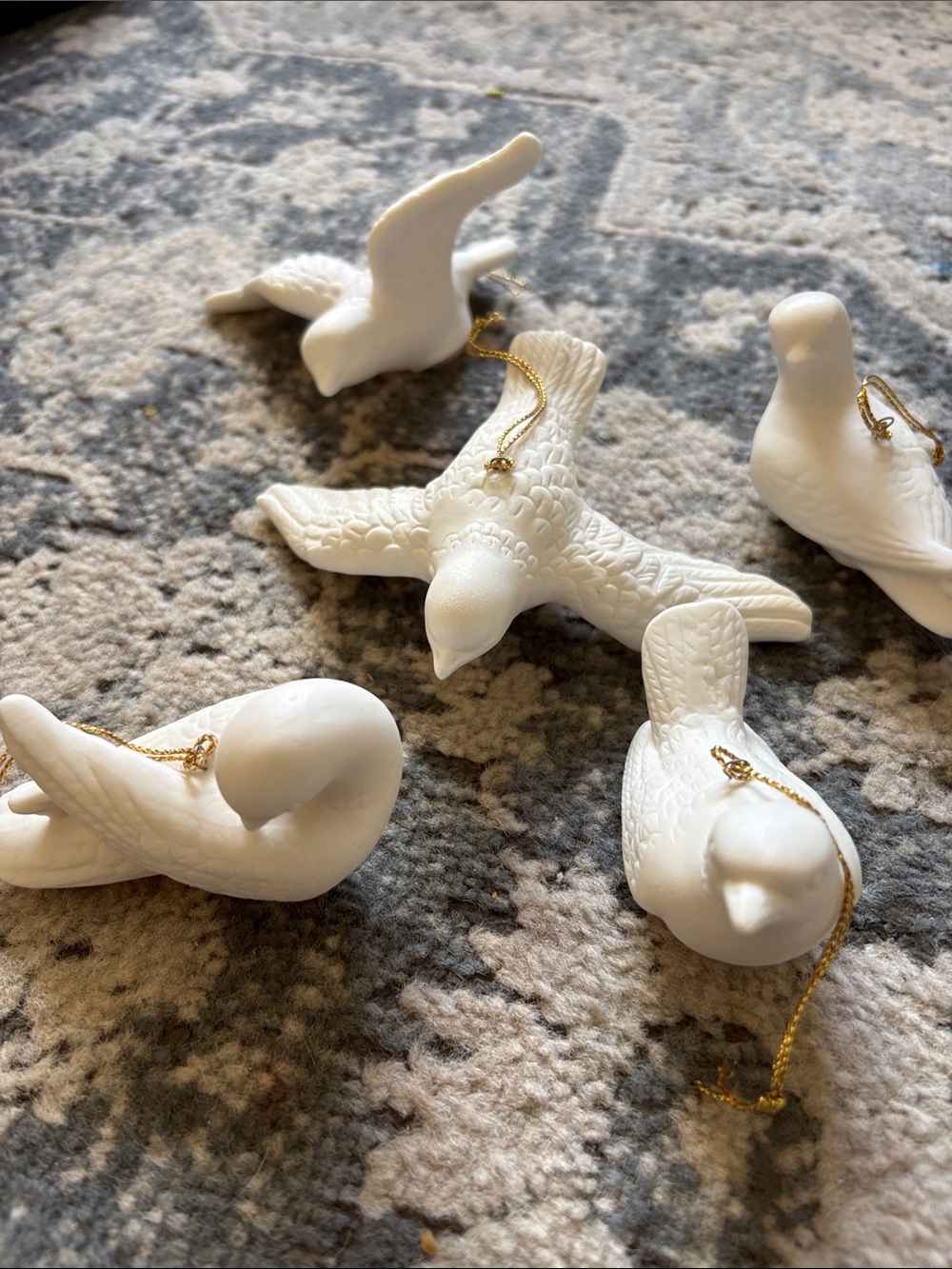 House of Lloyd Christmas around the world white dove light - Set of 5